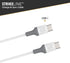Scosche CC4WG-SP Strikeline USB-C to USB-C Sync Charging Cable, 4 Feet, White/Gray...