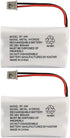 Uniden BBTY0504101 Model BT446 Nickel Metal Hydride Rechargeable Cordless Phone Batteries (Pack of 2) for use with T94 Series, TWX977 and WXI977 C...