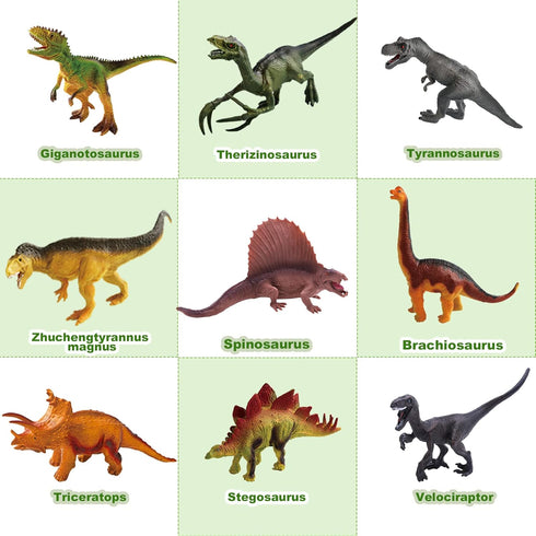 AISYAH Dinosaur Toys for Kids 3-5, Mini Dinosaurs Figures, Plastic Toys Cupcake fillers, Party Decorations, Birthday Cake Supplies, Bulk Toys Set ...