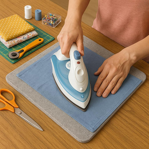 Wool Ironing Mat for Table Top – Portable Pressing Pad, Ironing Board Alternative for Quilting, Sewing & Travel Iron Anywhere (11.5" x 14.5")...