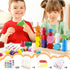 Montessori Beads Sequencing Toy Set, Wooden Stacking Blocks & Lacing Beads & Matching Shape Stacker STEM Preschool Learning Montessori Toys Gifts ...