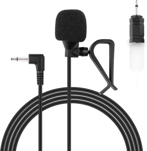 weishan Car Microphone 3.5mm, Car Radio Mic Replacement for Pioneer Kenwood Boss JVC Sony Jensen Alpine Stereo Vehicle Head Unit Enabled Audio GPS...
