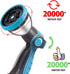 Garden Hose Nozzle, Water Spray Nozzles for Garden Hose, Durable High Pressure Water Hose Sprayer Nozzle with 10 Patterns for Watering Plants, Was...