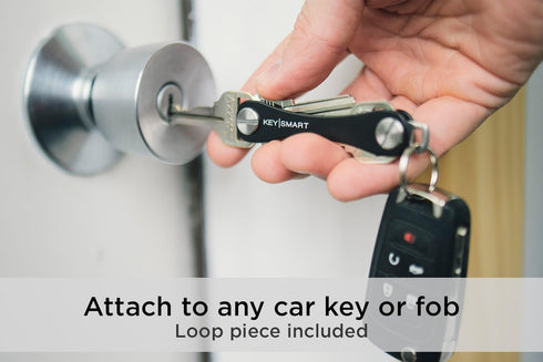 KeySmart Classic - Compact Key Holder and Keychain Organizer (up to 14 Keys) (Black)...