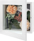 Golden State Art, 8x8 Shadow Box Frame Display Case, 2-inch Depth, Great for Collages, Collections, Mementos, 6 Pins Included (White, 1 Pack)...