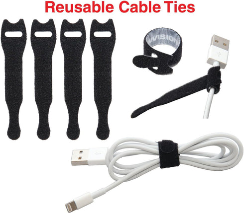 Heaviest Cable Organizer on The Market! Compact and Weighted Desktop Cord Holder and Cable Organizer, Eco-Friendly Silicone, No Bad Smell, Bundled...