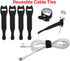 Heaviest Cable Organizer on The Market! Compact and Weighted Desktop Cord Holder and Cable Organizer, Eco-Friendly Silicone, No Bad Smell, Bundled...