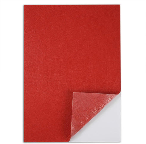 4PCS Self Adhesive Felt Sheet for Crafts, A4 Size 2mm Thick Non-Stiff Felt Fabric Sheets for DIY/Sewing and Arts & Crafts (8.3" x 11.8", Red)...