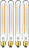 Leools T10 Led Long Bulbs 8W,E26 Dimmable Tubular Bulb,Equivalent 75 Watt, E26 Edison Style Vintage LED Filament Light Bulb,2700K Warm White,8.9in...