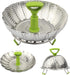 1 piece Steamer Basket, 5.5" to 9" Stainless Steel Vegetable Steamer Basket,Folding Expandable Steamers for Steaming Cooking...