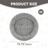 PETLESO Cat Bed for Indoor Cats, Round Cat Bed for Curl Sleep Basic Pet Mat Wahable Bed for Small Puppy Cats Rabbit, Medium...