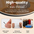 Jupean Waxed Thread, 150m /164Yards Black Leather Sewing Thread, Hand Stitching Threads for Hand Sewing, Bookbinding, and Beginners Leather Craft ...