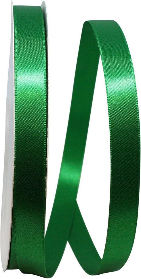 Reliant Ribbon 5000-510-03C Double Face Satin Allure Dfs Ribbon, 5/8 Inch X 100 Yards, Emerald Green...