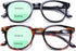 AQWANO Bifocal Reading Glasses Men Women Lightweight Comfortable 2 Pack Round Fashion Readers with Spring Hinges, 2.0...