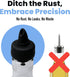 The Pure Pour Liquor Bottle Pourers - Leak-Proof Pour Spouts with Dust Caps – Fits Most Alcohol, Syrup, Olive Oil & Vinegar Bottles – Dishwasher S...