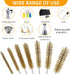 7pcs Brass Wire Tube Brushes Bottle Brush Set,11Inch Long Wire Brushes for Cleaning,Wire Pipe Cleaner Bore Brush Cleaning for Tubes,Bottle,Keyboar...