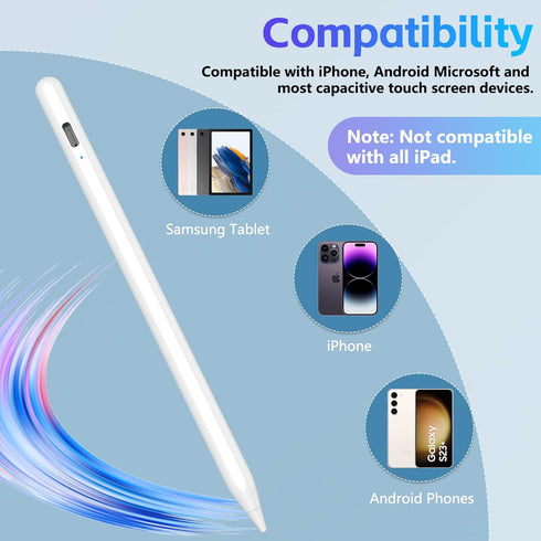 Stylus Pen for Touch Screen, Active Stylus Pen for iPhone Samsung Lenovo Google Pixel Smart Phone iOS/Android and Other Tablets, Smart Digital Sty...