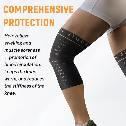 JIUFENTIAN Copper Knee Sleeve,Copper Knee Braces for Women and Men Arthritis,ACL, Tendinitis, Meniscus Tear, Joint Pain Relief, Running, Working O...