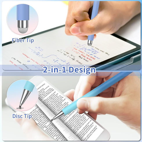 Stylus Pens for Touch Screens, 2 in 1 Sensitivity & Precision Stylus Pen for iPad, Stylus Pencil Compatible with iPhone, Apple iPad, Android, Tabl...