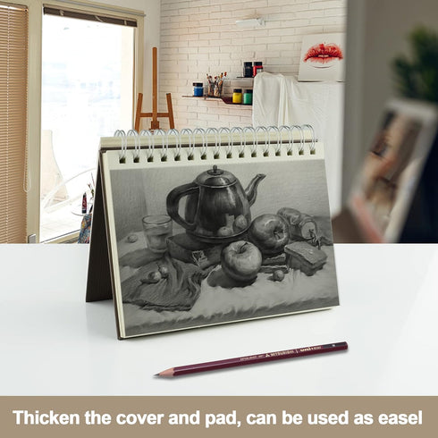 Sketch Book 5.5x8.5 - Small Sketchbook for Drawing - Spiral Bound Art Sketch Pad, Pack of 2, 200 Sheets (68 lb/100gsm), Acid-Free Drawing Paper fo...
