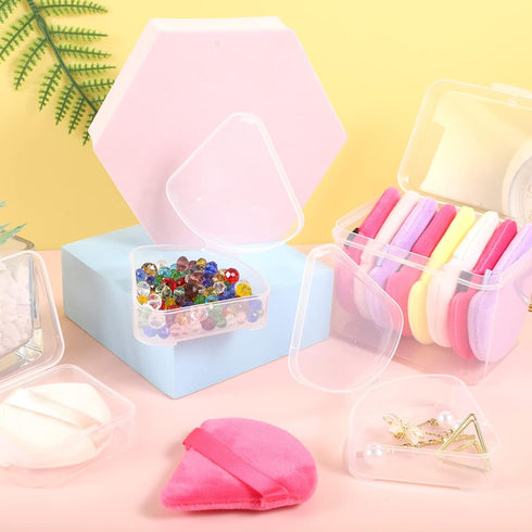 4 Pcs Makeup Sponge Holder Case, Beauty Blender Holder Cosmetic Egg Makeup Sponge Powder Puff Protective Container Storage Box for Travel (Transpa...
