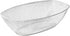 Posh Setting Disposable Oval Serving Bowls, Silver Glitter Plastic Serving Bowls, 4 Pack, 72 Ounce Large Plastic Disposable Party Snack, Buffet, C...