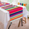 Mexican Table Runner 14 x 84 Inch Mexican Serape Table Runner for Mexican Party Wedding Decorations, Fringe Cotton Table Runner...