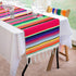 Mexican Table Runner 14 x 84 Inch Mexican Serape Table Runner for Mexican Party Wedding Decorations, Fringe Cotton Table Runner...