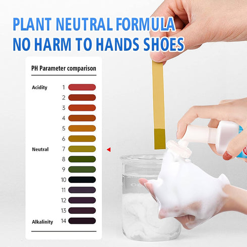 10.6OZ Shoe Cleaner Kit Water-Free Foam Sneaker Cleaner Sneaker Cleaner, Work on White Shoe Brushes,Boot,Canvas,PU,Fabric,etc Eco-Friendly Sneaker...
