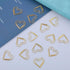 100Pcs Gold Heart Paper Clips Cute Small Paper Clips for Funny Heart Clips Kids Office Supplies Paper Clamps Wedding Decoration Crafts Scrapbookin...