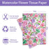 Whaline 100Pcs Floral Tissue Paper Watercolor Flower Gift Wrapping Paper Blossom Packaging Paper DIY Art Craft Paper for Home Wedding Baby Shower ...