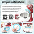 Upgrade Dough Hook Shield Compatible with Kitchen Aid 4.5qt & 5qt Tilt Head Stand Mixers and Dough Hook, Easy Installation and Easy Cleaning, blue...