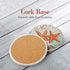 Absorbent Coasters Stone Coaster Set of 8, Cork Base, with Holder, RayPard Beach Theme Sea Life Coastal Coasters for Housewarming Apartment Kitche...