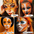 UCANBE Orange Face Body Paint Makeup Foundation, Professional Blendable Cream Greasepaint, Face Painting Kit for Adults Children Halloween Party, ...