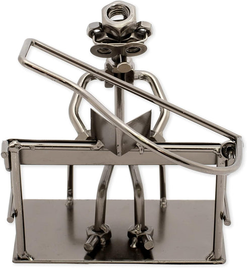 Broadway Gift Pianist Handcrafted Metal Musician Décor Figurine, Size 7 inch...