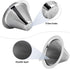 Pour Over Coffee Dripper,Reusable Coffee Filter,Slow Drip Paperless Stainless Steel Cone Coffee Coffee Maker,Easy to Use and Clean (1-2Cup)...