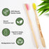 Toothbrushes, BPA Free Soft Bristles 6 Pack Biodegradable Eco-Friendly Sustainable Natural Bamboo Charcoal Tooth Brush for Dental Hygiene Gum Care...