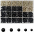 TOAOB 150pcs Safety Eyes for Amigurumis with Washers 6mm to 12mm Plastic Crochet Black Craft Doll Eyes for Crocheting Stuffed Animals Bears Toys D...
