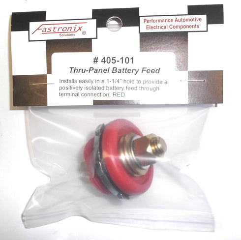 Fastronix Red Thru Panel Battery Terminal Connector...