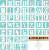 Letter Stencils 4 Inch, 43 Pcs Letter and Number Stencil, Alphabet Stencils Reusable Plastic Drawing Templates Kits with Symbol for Painting on Wo...