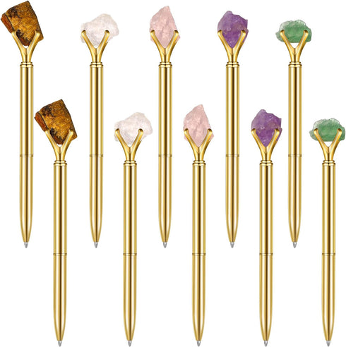 Glenmal 10 Pcs Crystals Pens Inspirational Crystal Pen Diamond Fancy Pens Graduation Gift Pens Bling Diamond Pens Motivational Gifts for Women Gra...