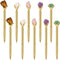 Glenmal 10 Pcs Crystals Pens Inspirational Crystal Pen Diamond Fancy Pens Graduation Gift Pens Bling Diamond Pens Motivational Gifts for Women Gra...