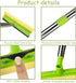 Window Squeegee for Window Cleaning, 58'' Squeegee Window Cleaner Tool 2 in 1 Car Window Cleaning Tool with Extension Pole Telescopic Window Washi...