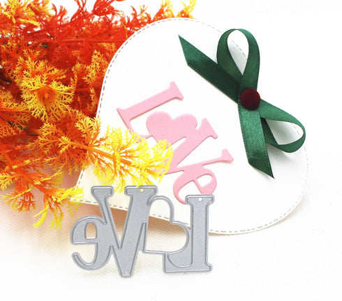 Love Letters Metal Cutting Dies 1.5 by 2.3 Inch Die Cuts for Card Making and Scrapbooking Valentine's Day Dies...