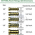 XFITTING 10 Pieces 1/2" Pex X 3/8" OD Compression Straight Adapter, Brass, NSF, Pex B...