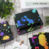 AnyDesign 12 Sheet Colorful Wrapping Paper 4 Design Black Neon Art Packaging Paper Folded Flat DIY Art Craft Paper for Glow Party Birthday Party B...