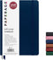 PAPERAGE Softcover Lined Journal Notebook (Navy), 176 Pages, College Ruled Notebook, Small 5.6 inches x 7.9 inches - 100 GSM Thick Premium Paper...