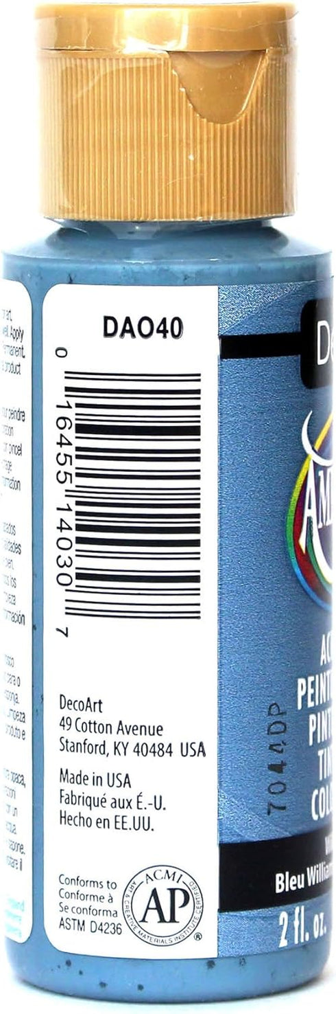 DecoArt Americana Acrylic Paint, 2-Ounce, Williamsburg Blue...