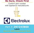 Electrolux 297243800 Light Switch
