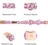 Elegant little tail Dog Collar, Watermelon Print Pet Collar Summer Dog Collar Durable Metal Buckle Dog Collars Cotton Pet Adjustable Dog Collars f...